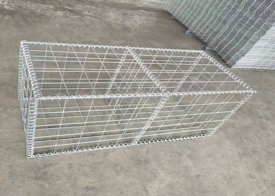 Gabion 10 게이지 용접 와이어 메쉬 2 X 2 직사각형 구멍 PVC 코팅