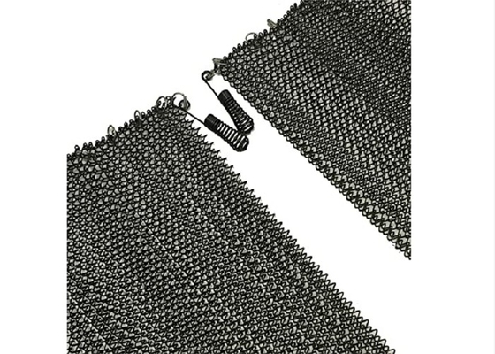 1.5mm 건축 금속 메시 산성 저항하는 벽난로 망사형 화면 커튼