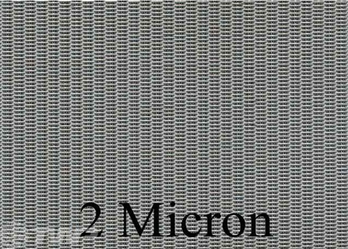 보통 네덜란드 길쌈된 철사 피복, 325x2300 메시 SS316 2 미크론 필터 피복